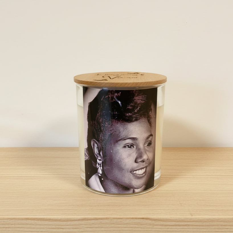 Beautiful In Loving Memory Image. Customer Supplied Image. Soy Candle