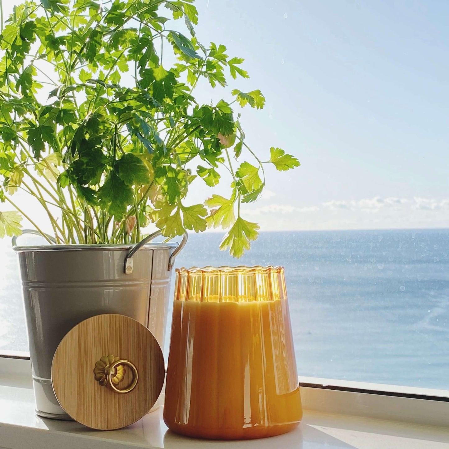 Bridgerton Tapered Candle Orange_Sol Candles & Scents