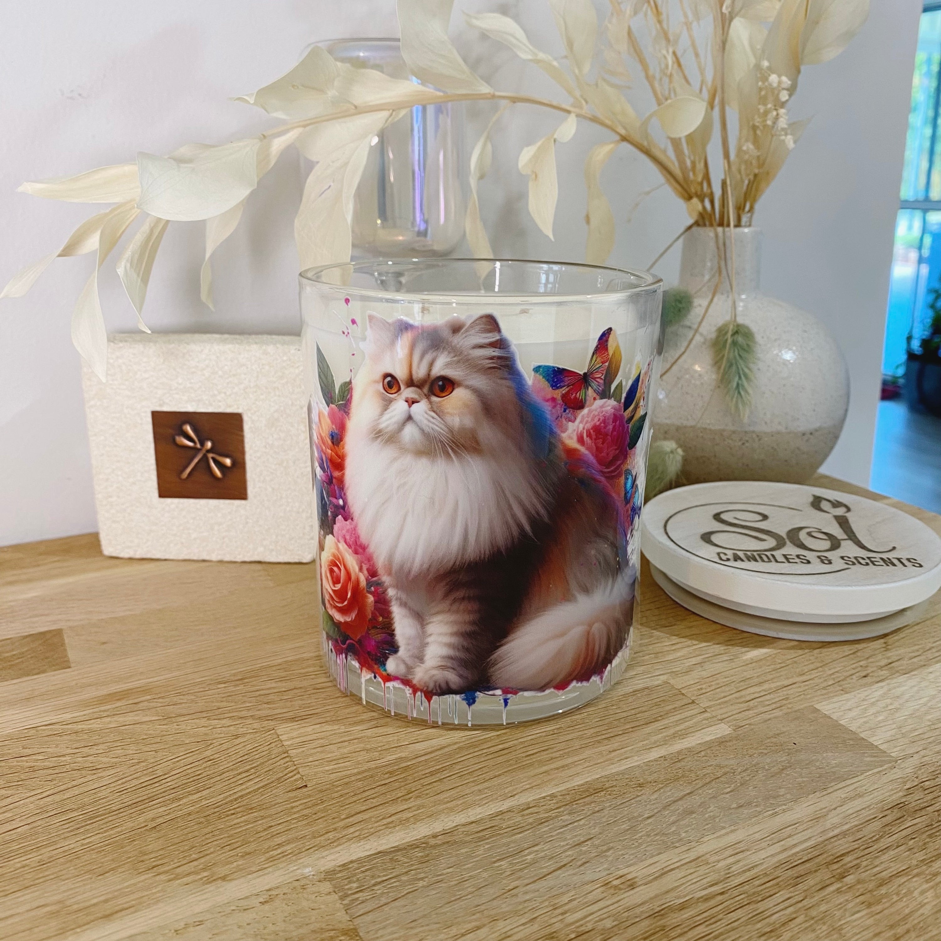 Cat Persian Sitting Xlarge Candle_Sol Candles & Scents