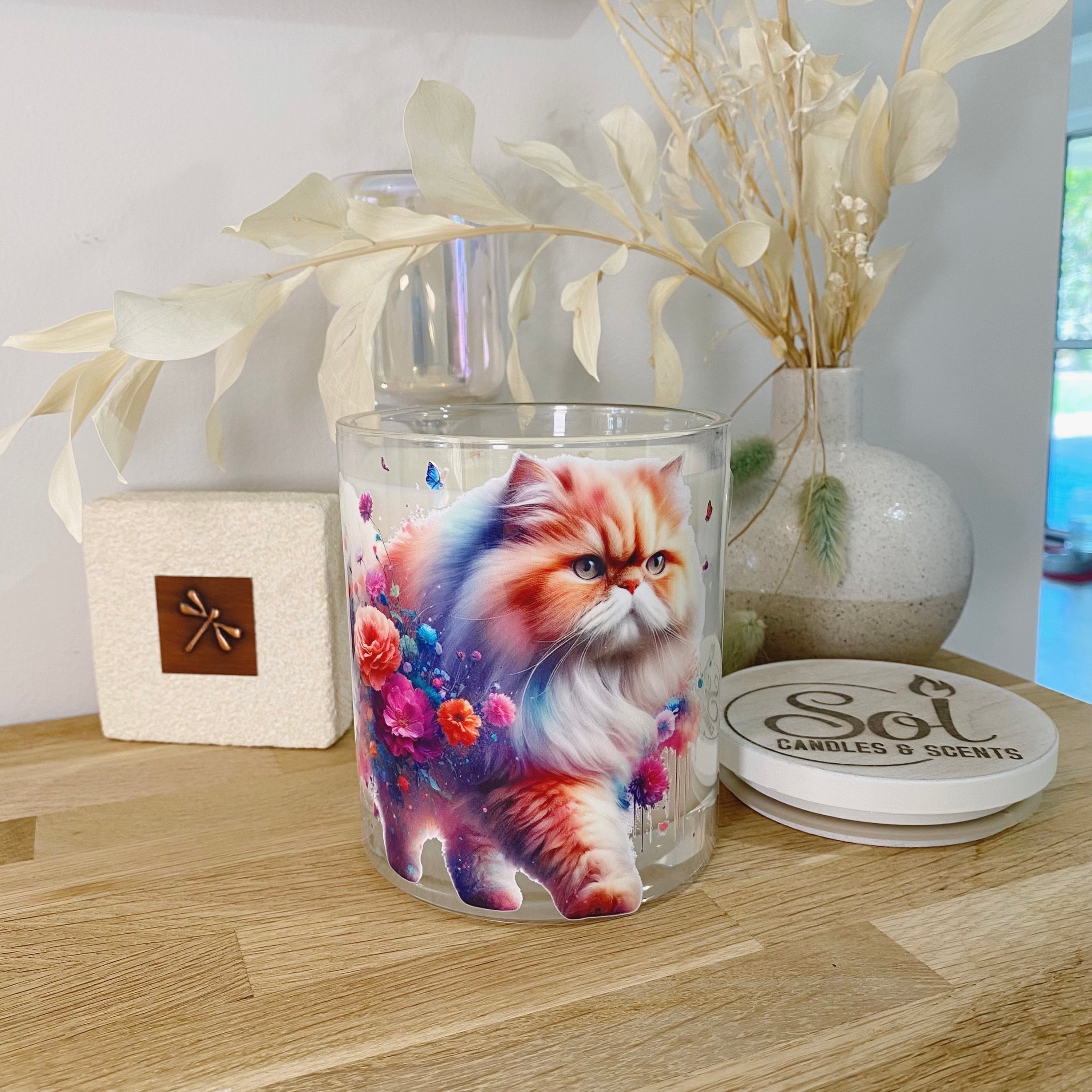 Cat Persian Walking Xlarge Candle_Sol Candles & Scents