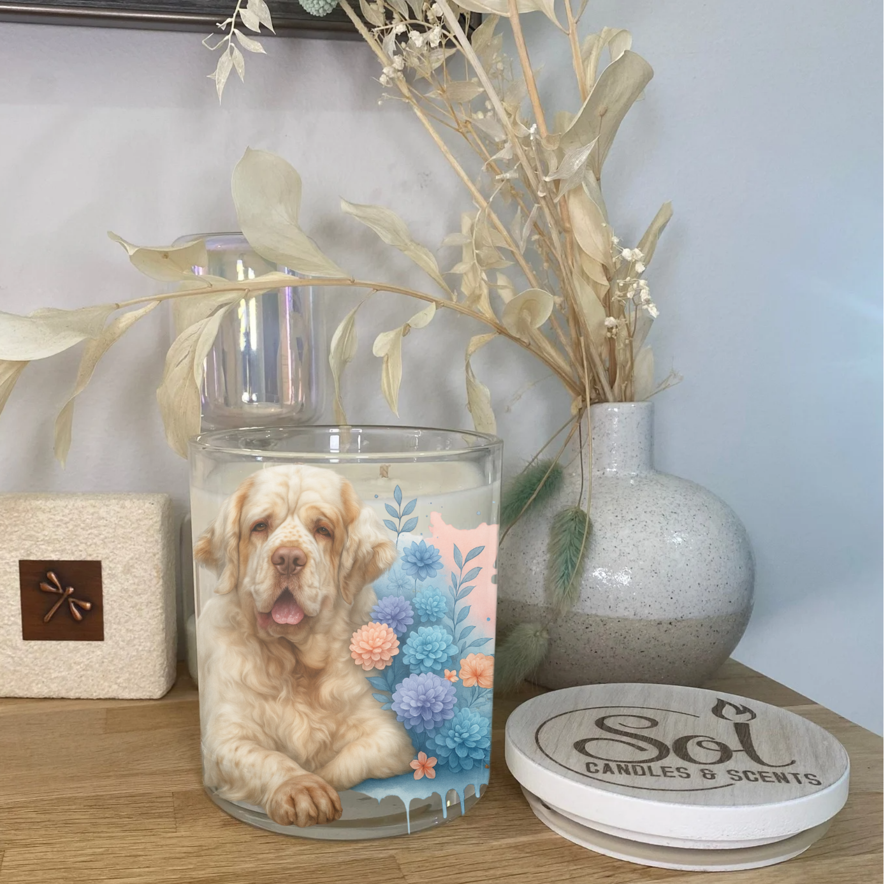 Cumberland Spaniel Blue Xlarge Candle