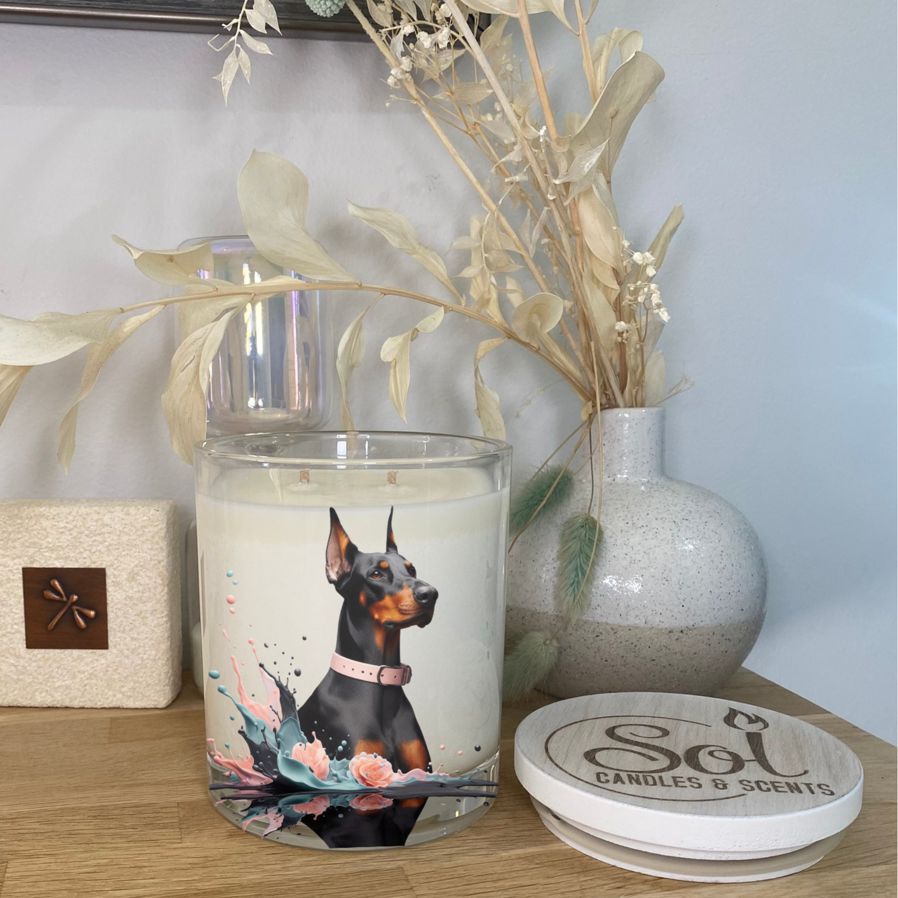 Doberman Pink Proud Xlarge Candle