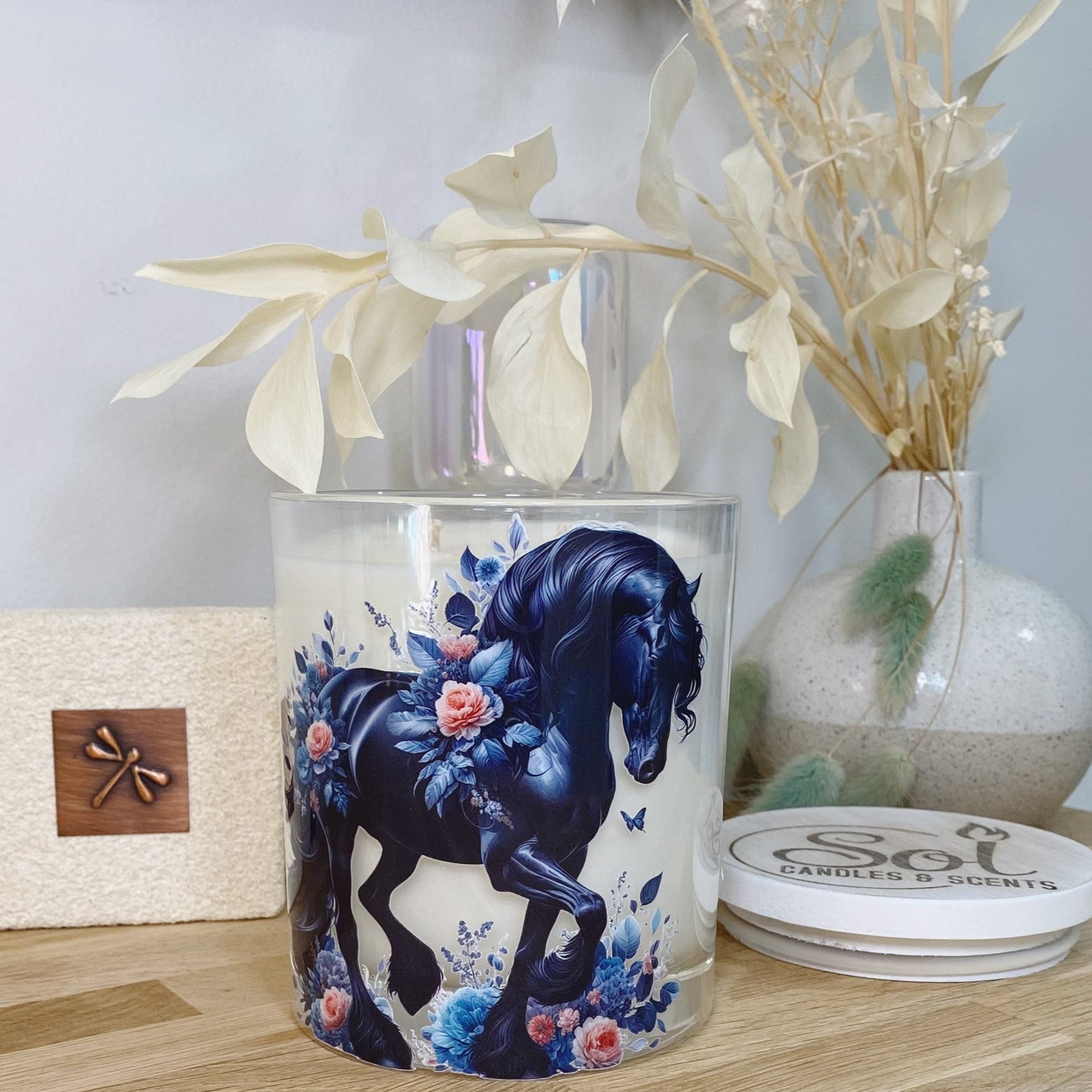 Friesian Black Horse Xlarge Candle_Sol Candles & Scents