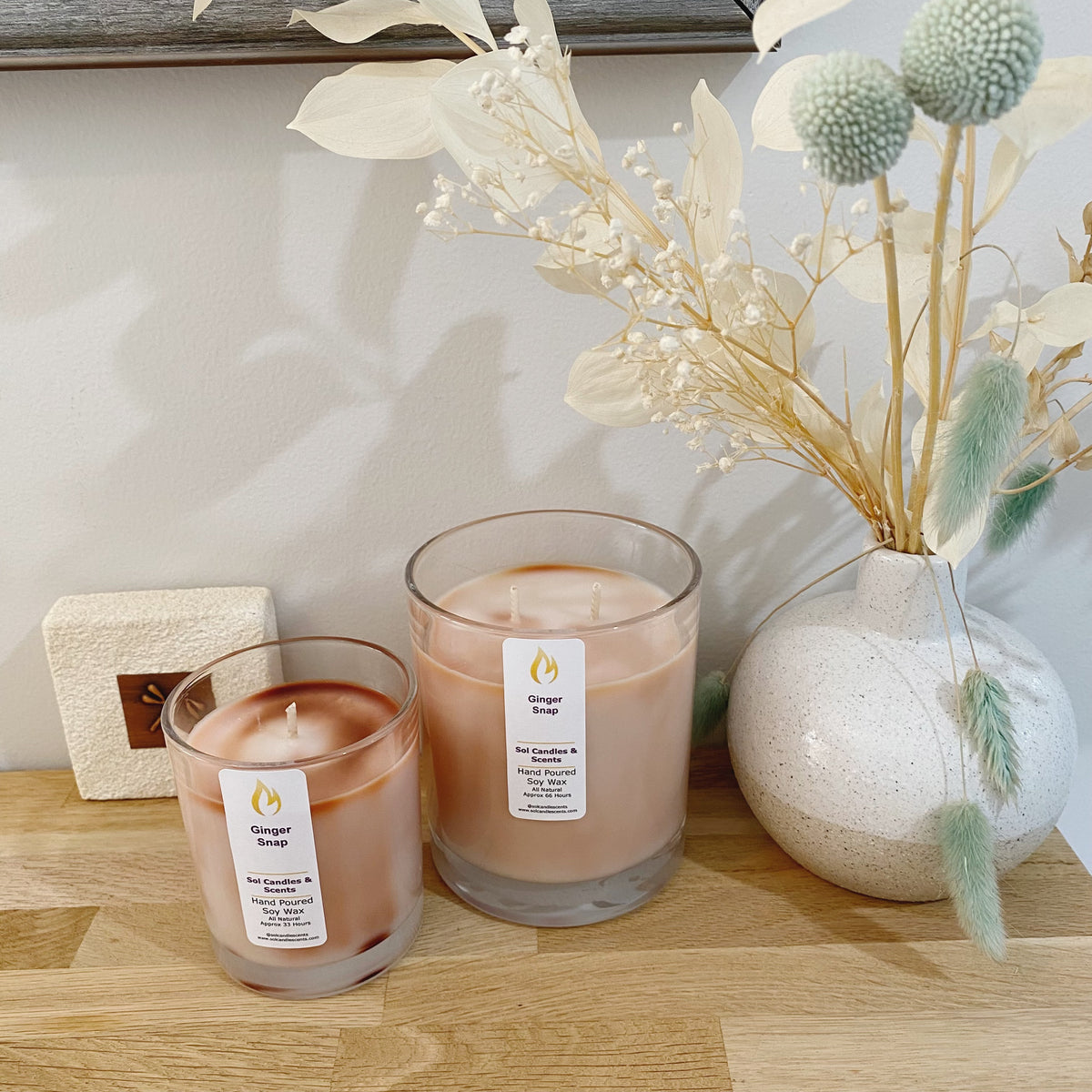 Ginger Snap Soy Candle_Sol Candles & Scents