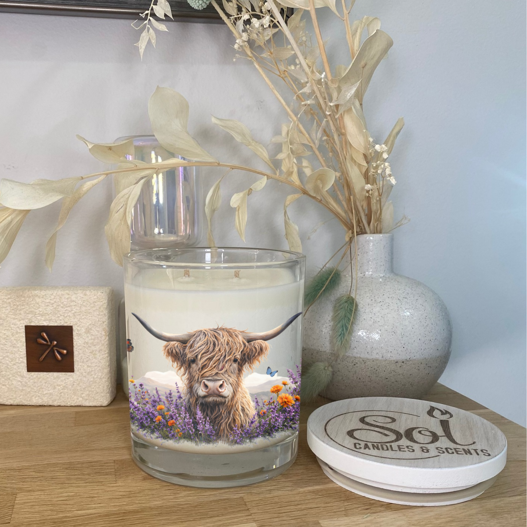 Highland Mountain Cow_Wild Lavender_Butterflies_Marygolds_Refillabel_Made in Australia