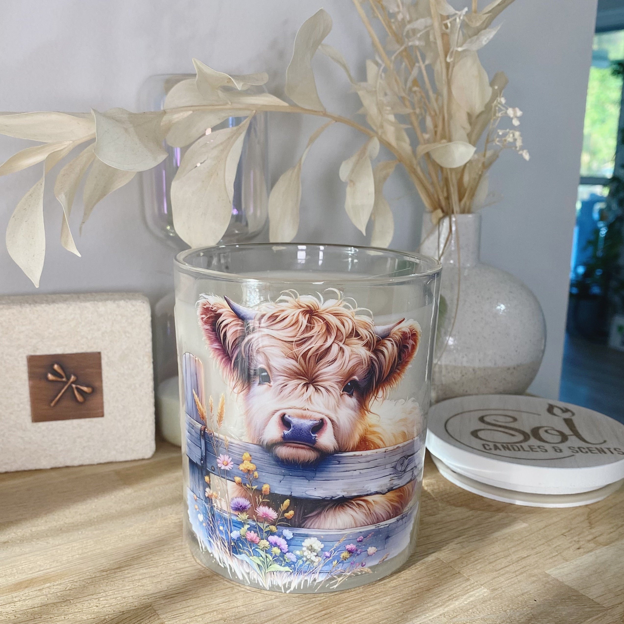 Highland Mini Cow Fence Candle_Sol Candles & Scents