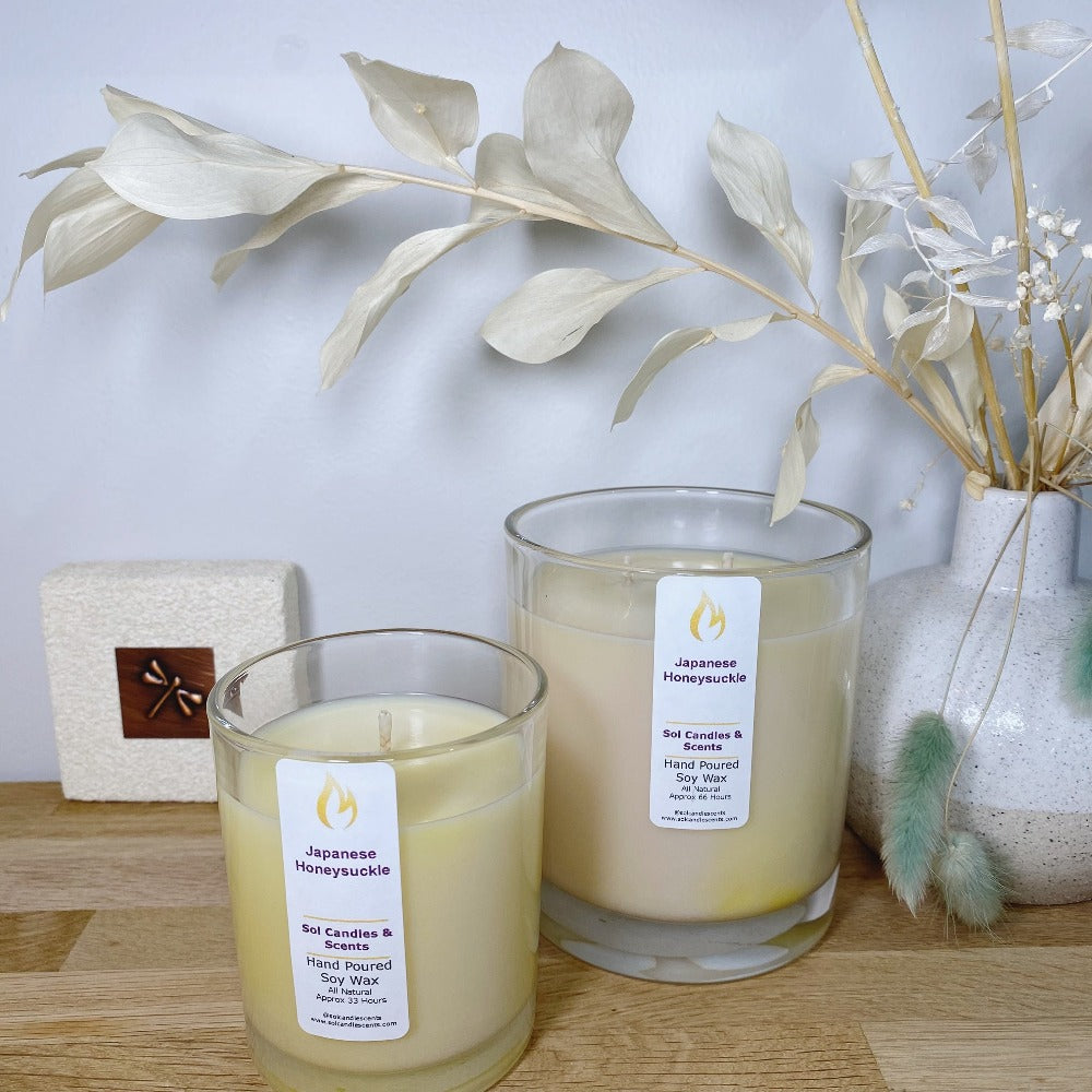 Japanese Honeysuckle Soy Candle_Sol Candles and Scents