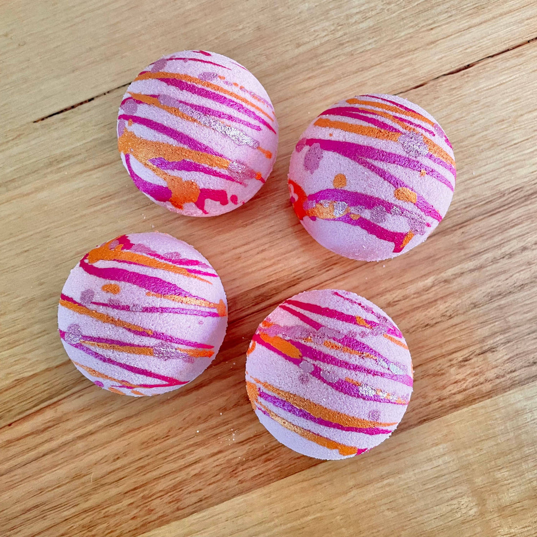 Peach Goat Milk Bath Bomb_Sol Candles & Scents