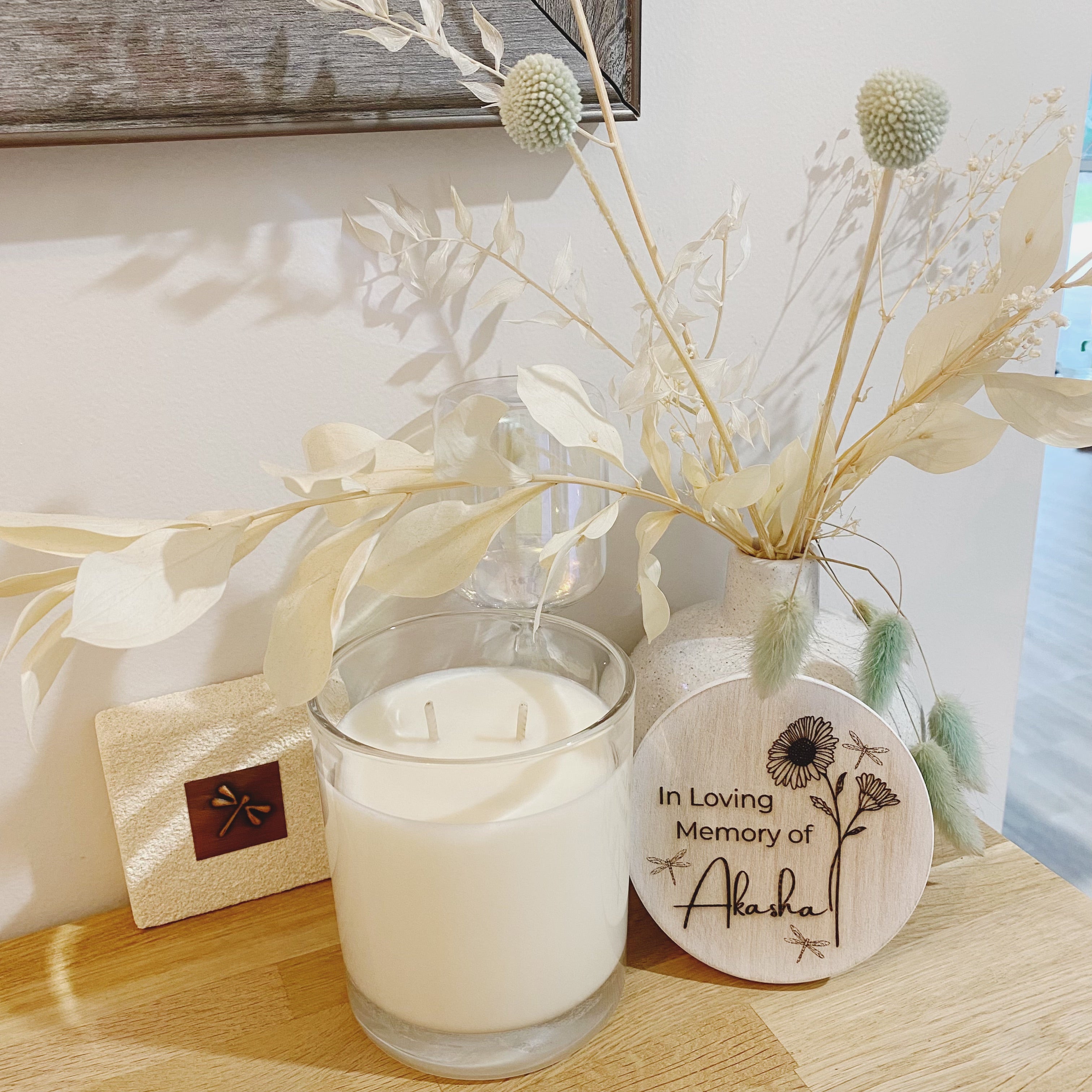 66hr XLarge Personalised Candle, Appreciation, Thank you, In Memory Of
