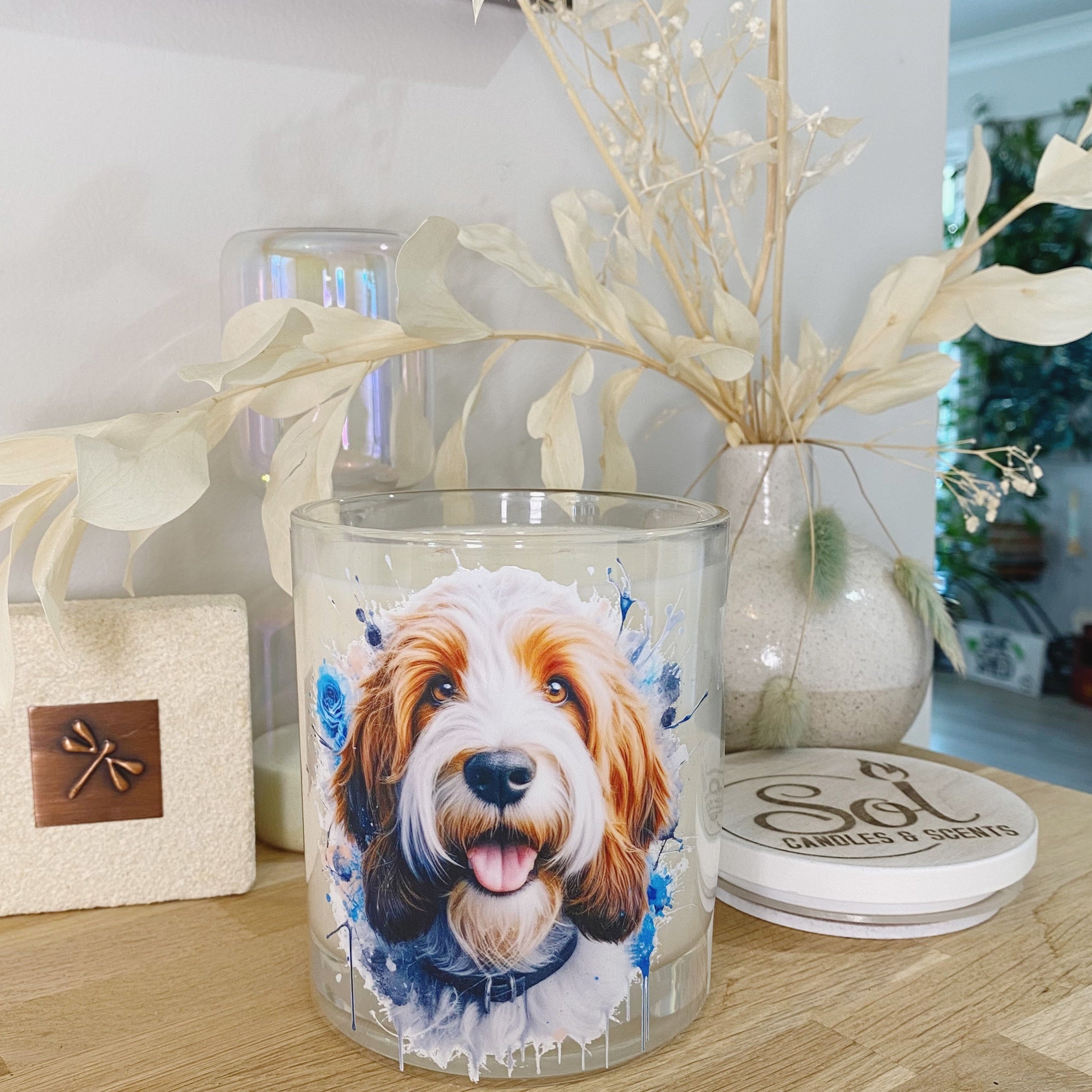 Petit Basset Griffon Vendeen Blue Xlarge Candle_Sol Candles & Scents