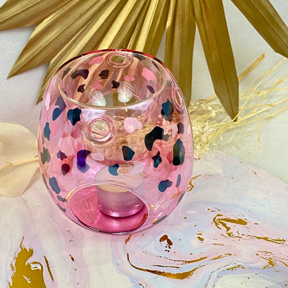 Pink Leopard Wax Melt Burner