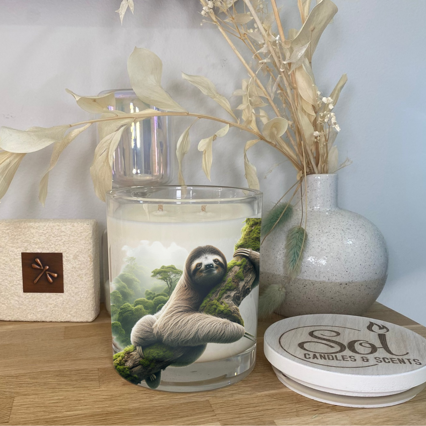 Sloth with Forest in Background