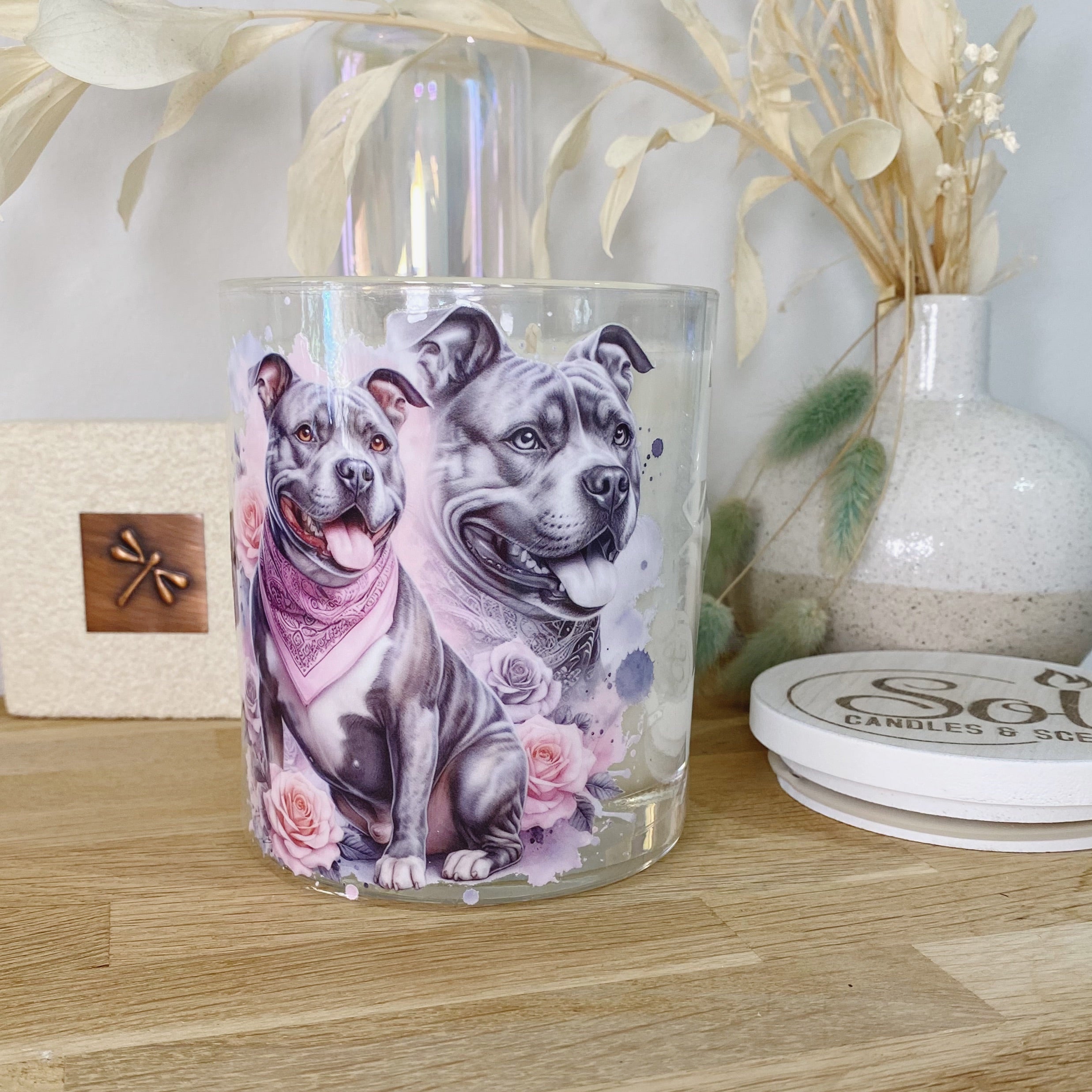 Staffy Roses Xlarge Candle_Sol Candles & Scents