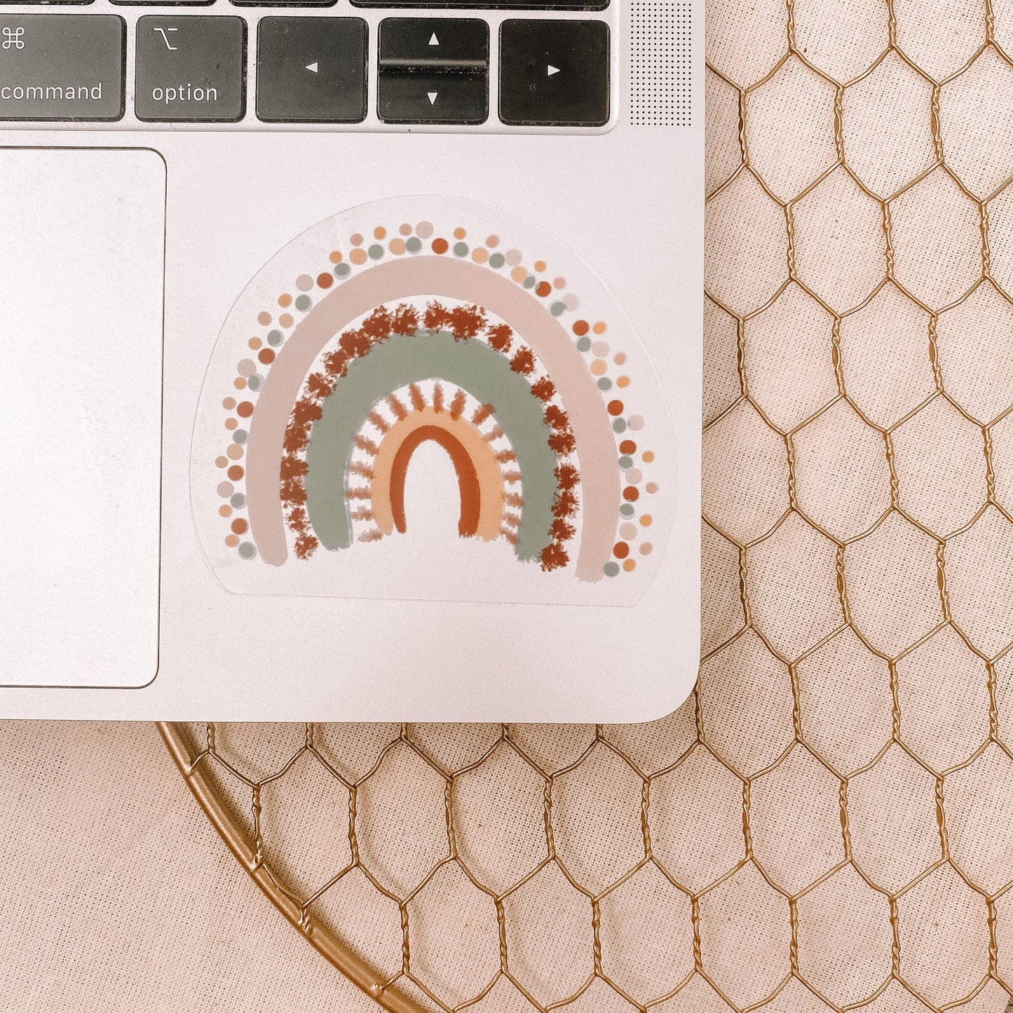 Boho Clear Rainbow Sticker