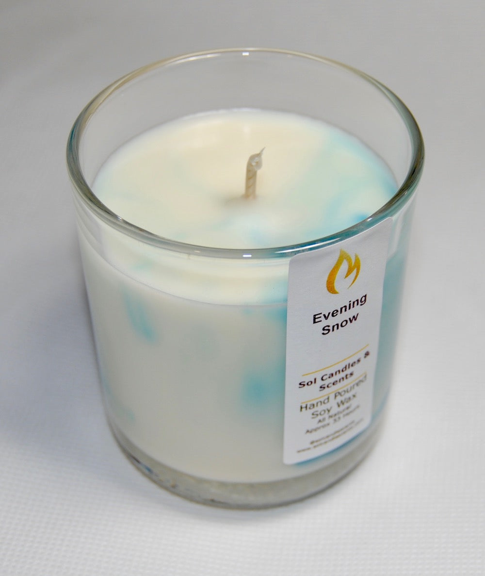 Evening Snow Candle