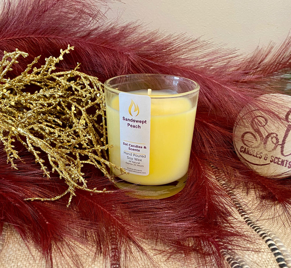 Sandswept Peach Candle