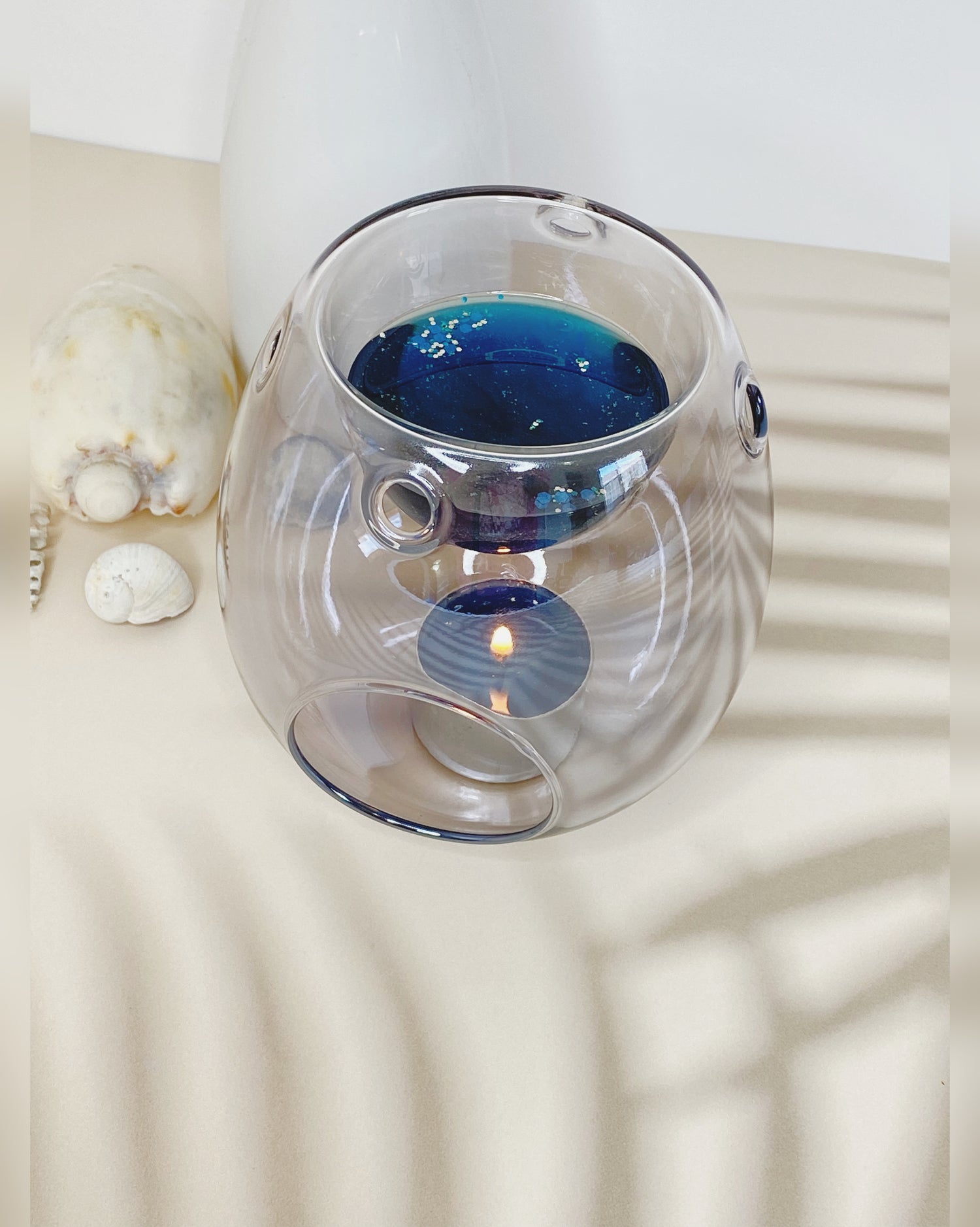 Pink Wax Melt Burner_Sol Candles & Scents