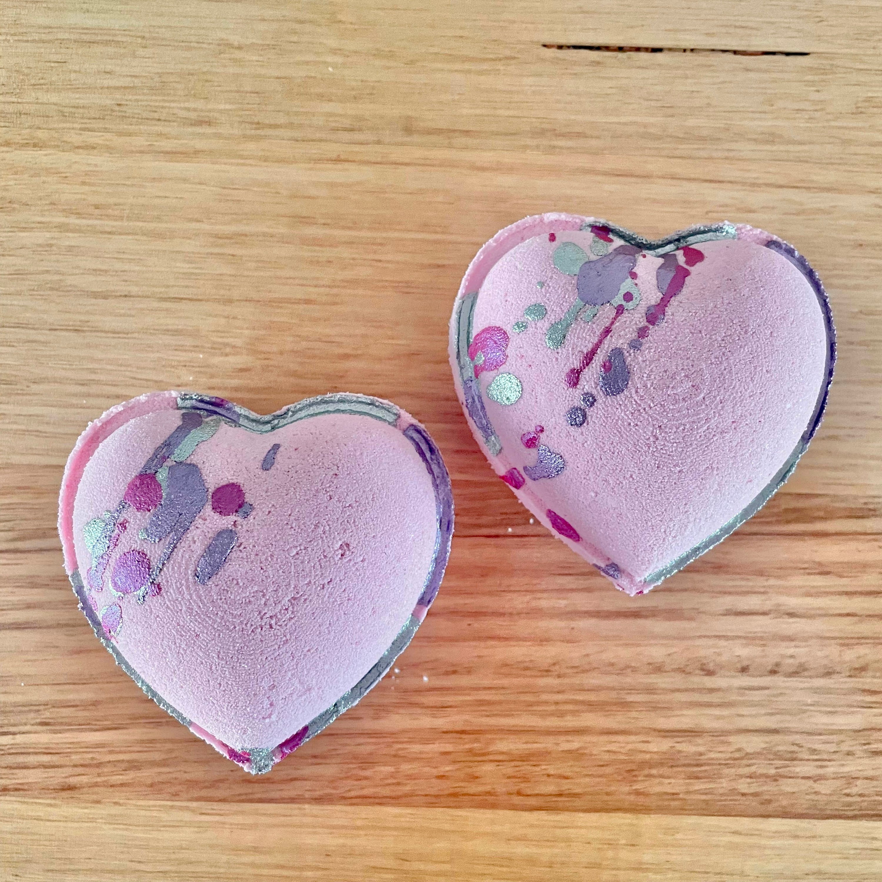Love Spell Heart Goat Milk Bath Bomb_Sol Candles &amp; Scents