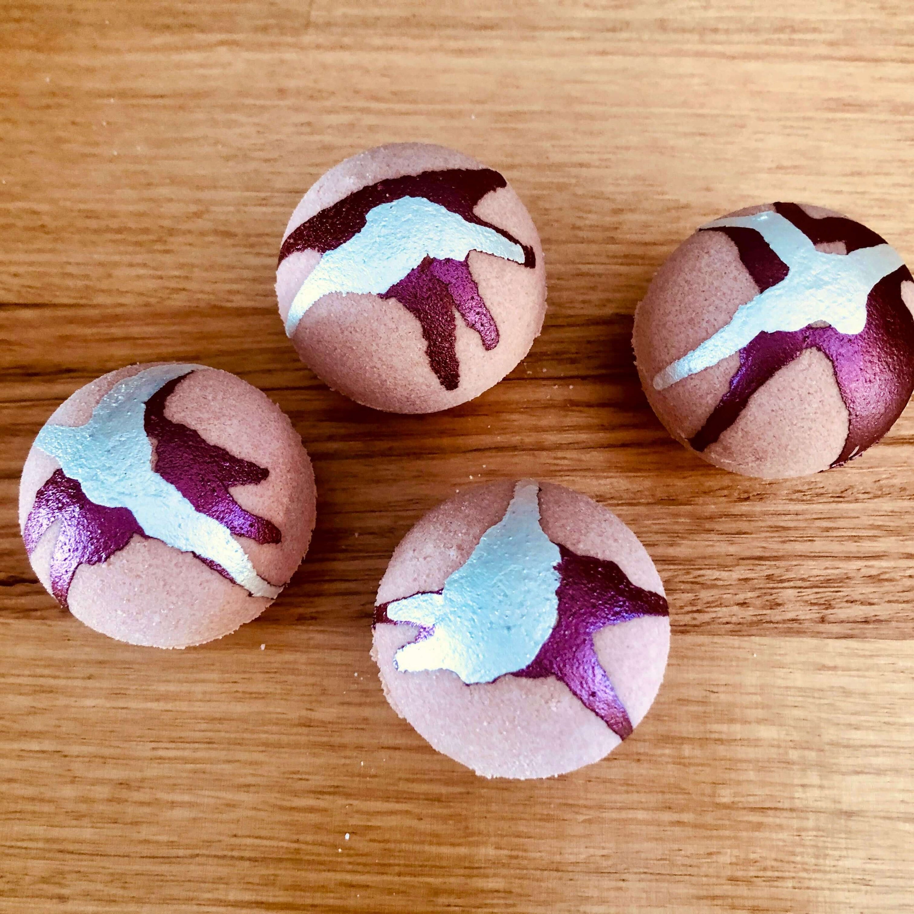 Black Raspberry and Vanilla Goat Milk Bath Bomb_Sol Candles &amp; Scents