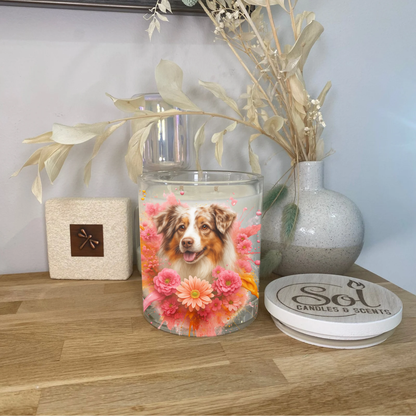 Australian Shepherd Red Merle Xlarge Candle