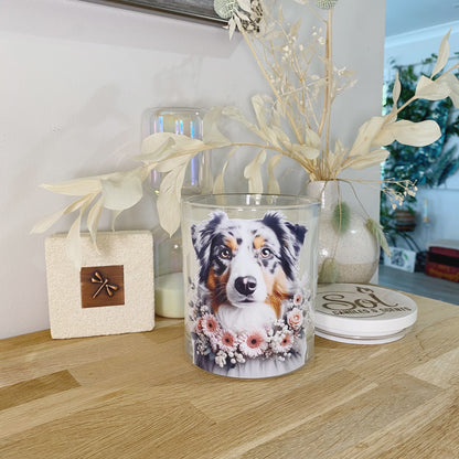 Australian Shepherd Portrait Xlarge Candle_Sol Candles &amp; Scents