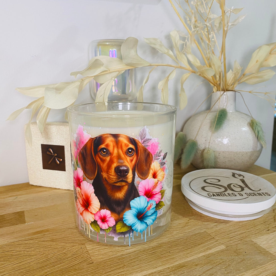 Beagle Black and Tan Dog Xlarge Candle_Sol Candles & Scents