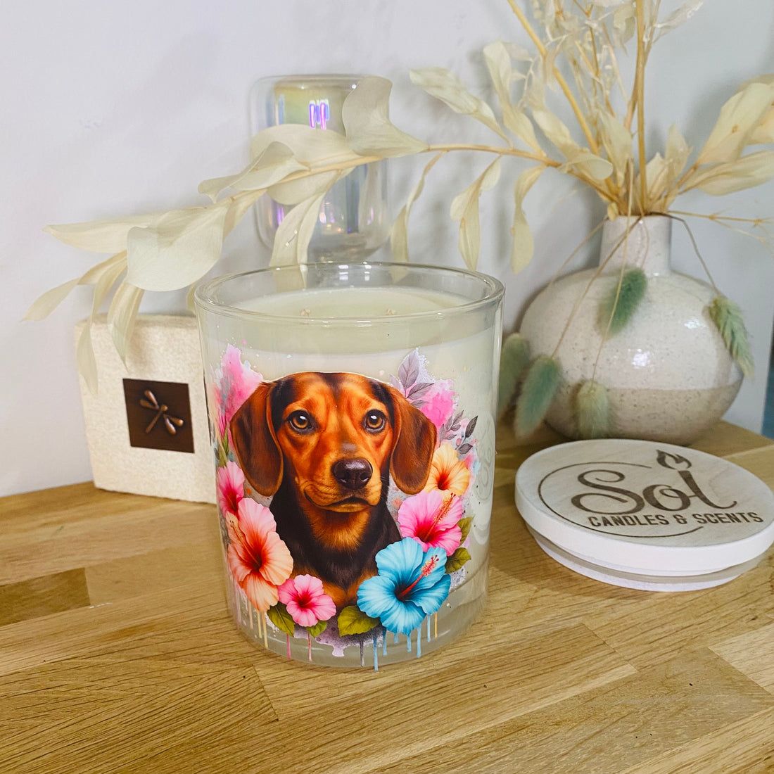 Beagle Black and Tan Dog Xlarge Candle_Made in Australia