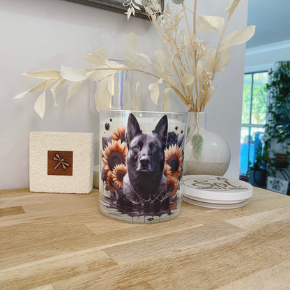 Belgian Malinois Shepherd Black Xlarge Candle