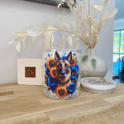 Belgian Malinois Shepherd Blue Xlarge Candle