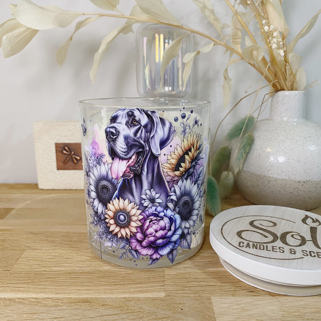 Great Dane Black Xlarge Candle_Sol Candles &amp; Scents