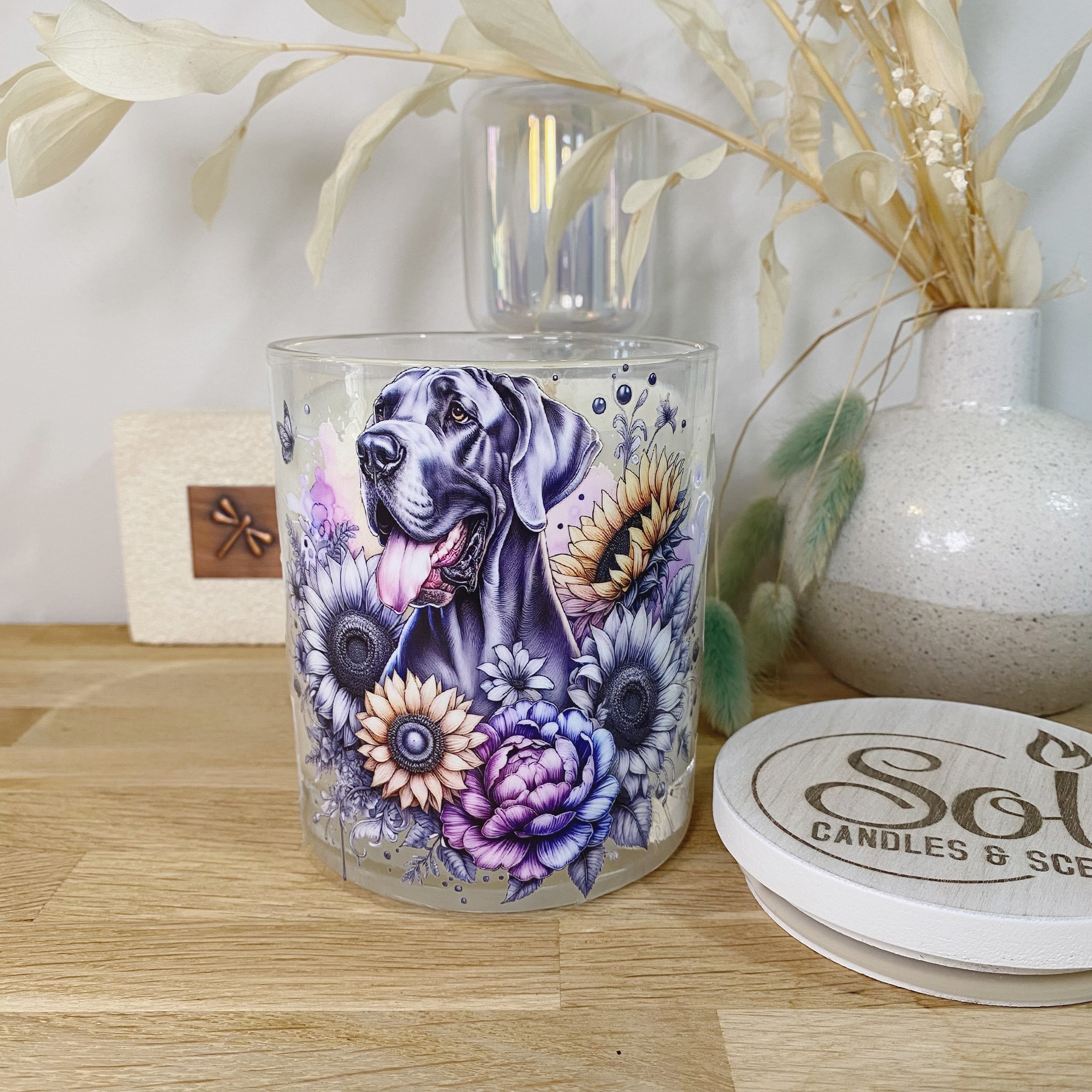 Great Dane Black Xlarge Candle_Sol Candles &amp; Scents