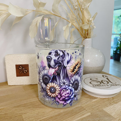 Great Dane Black Xlarge Candle