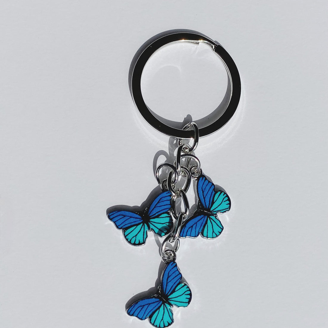 Butterfly Blue Keychain