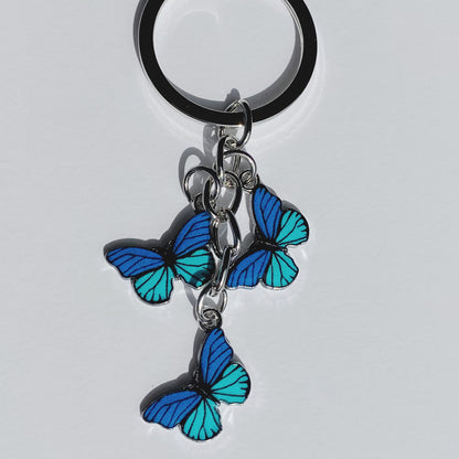 Butterfly Blue Keychain