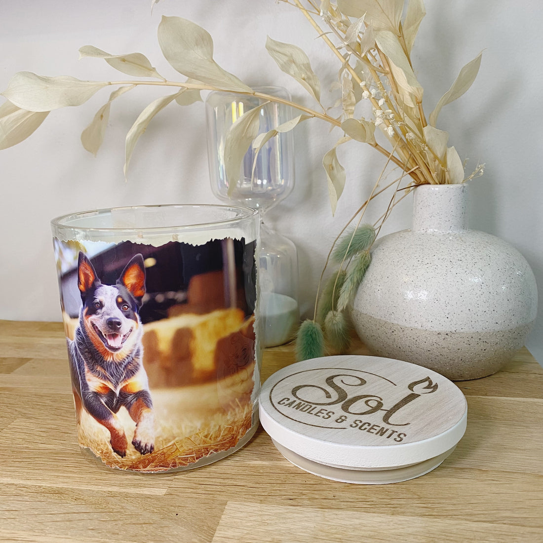 Australian Blue Heeler Cattle Dog Xlarge Candle