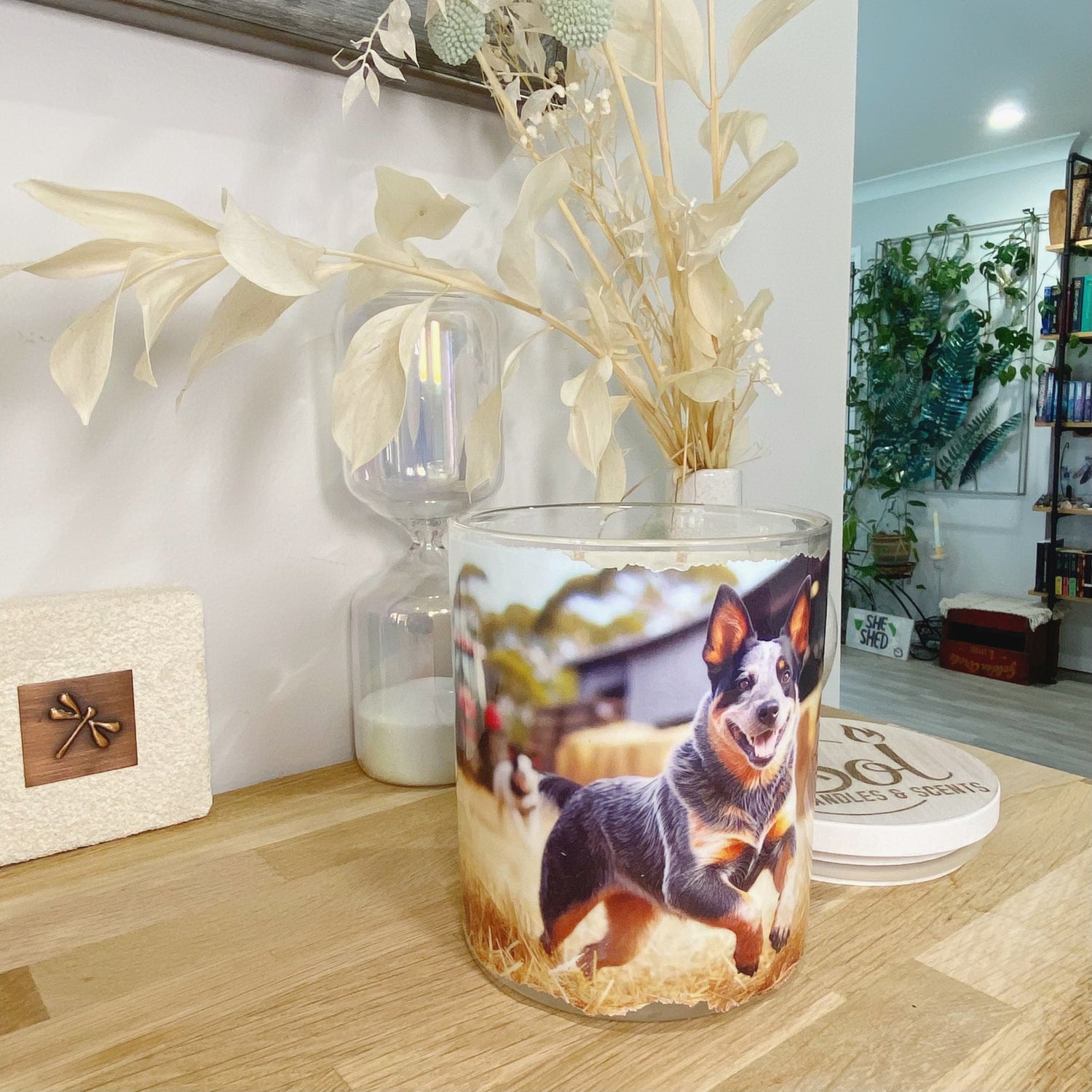 Australian Blue Heeler Cattle Dog Xlarge Candle