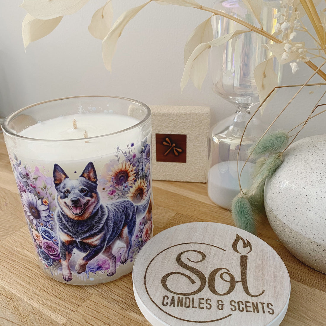 Australian Blue Cattle Dog Candle