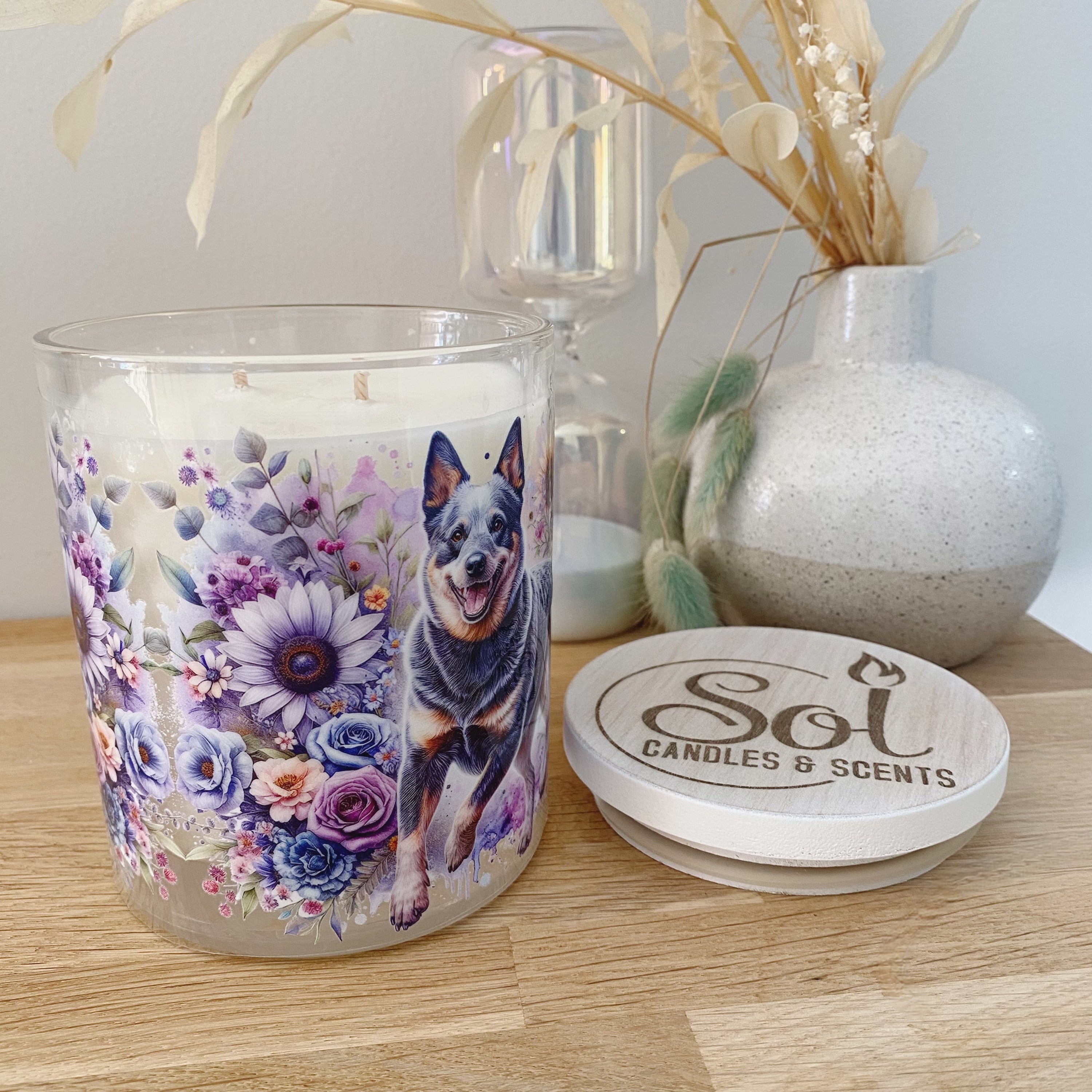 Australian Blue Cattle Dog Candle