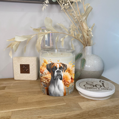 Boxer Yellow Floral Xlarge Candle