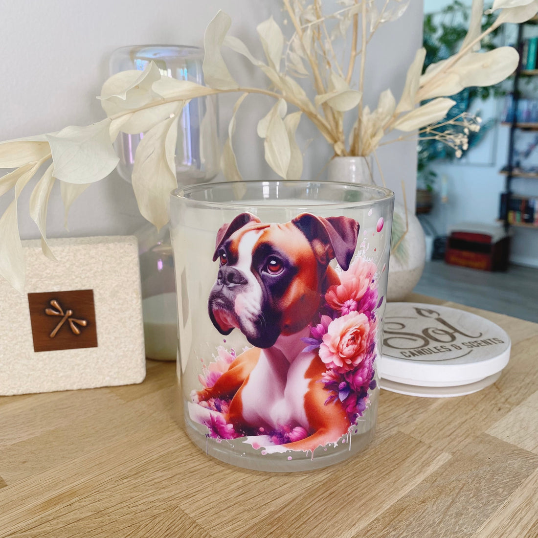 Boxer Foral Xlarge Candle