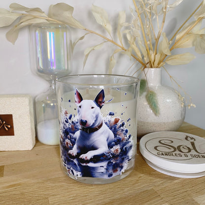 Bull Terrier White Xlarge Candle_Sol Candles &amp; Scents_Made in Australia