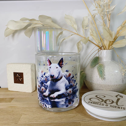 Bull Terrier White Xlarge Candle_Sol Candles &amp; Scents