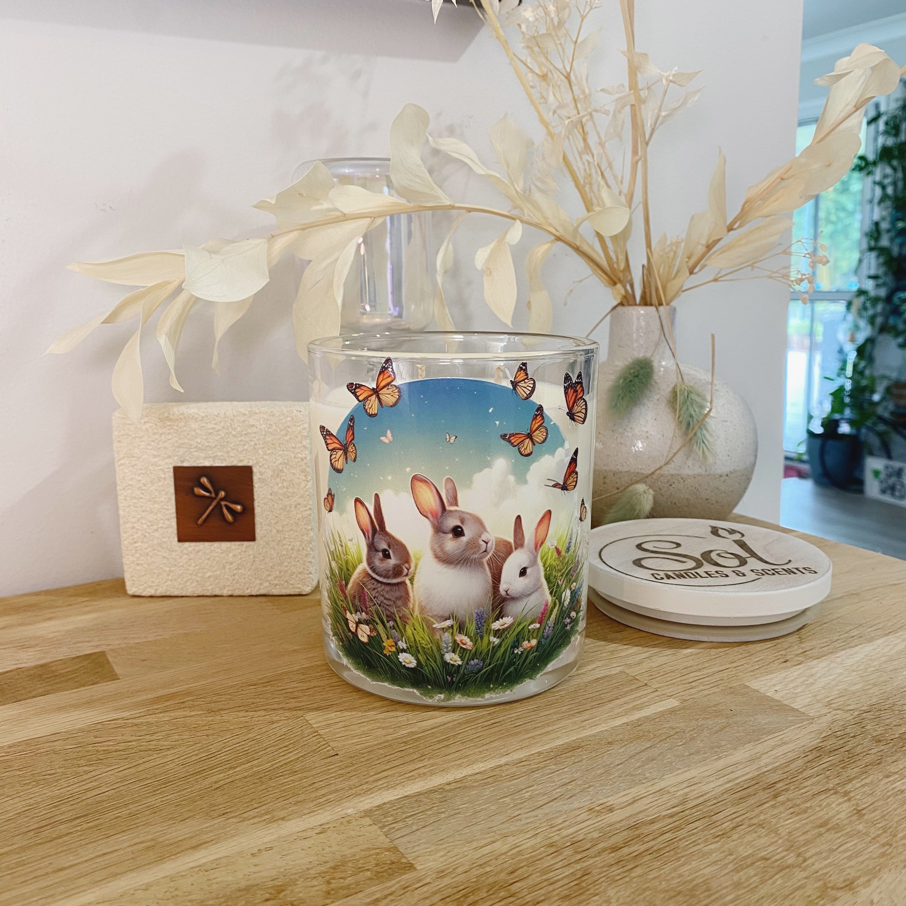 Bunny Rabbit Family Xlarge Candle