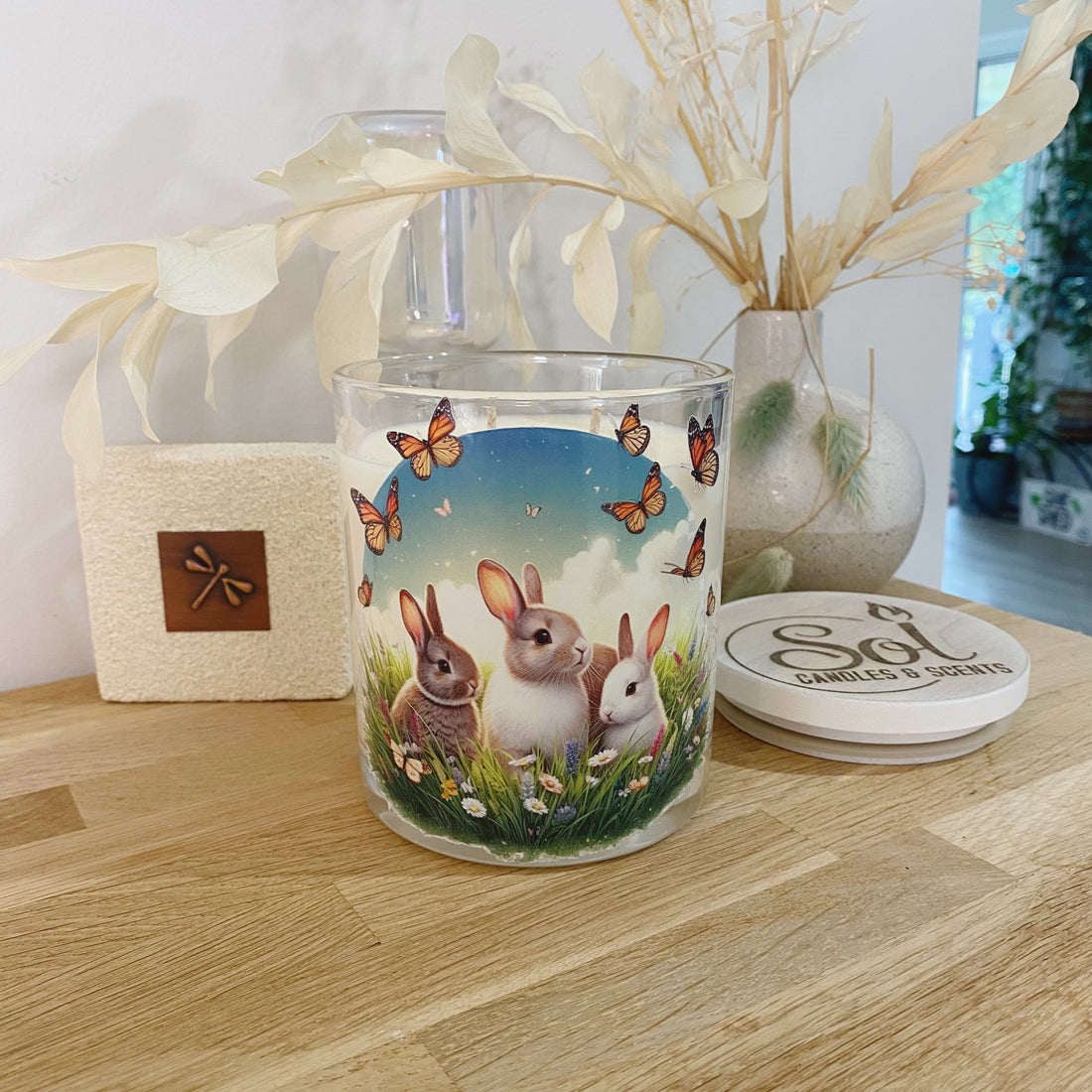 Bunny Rabbit Family Xlarge Candle