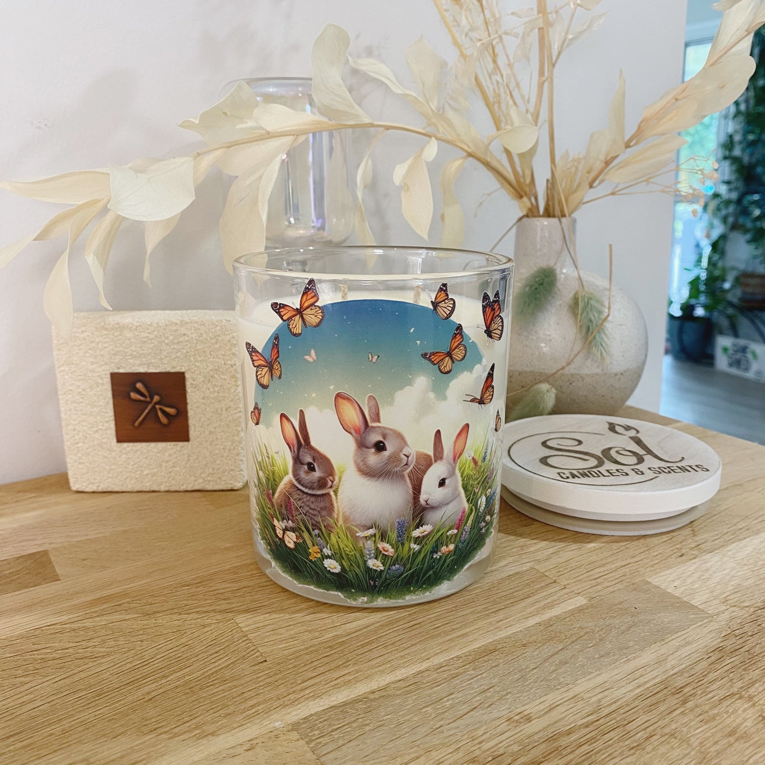 Bunny Rabbit Family Xlarge Candle