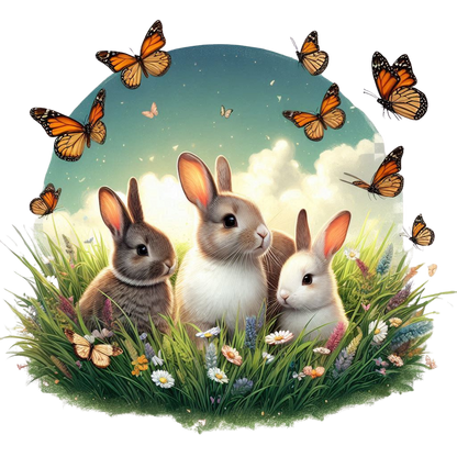 Bunny Rabbit Family Xlarge Candle