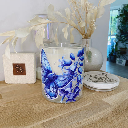 Butterfly Blue Xlarge Candle