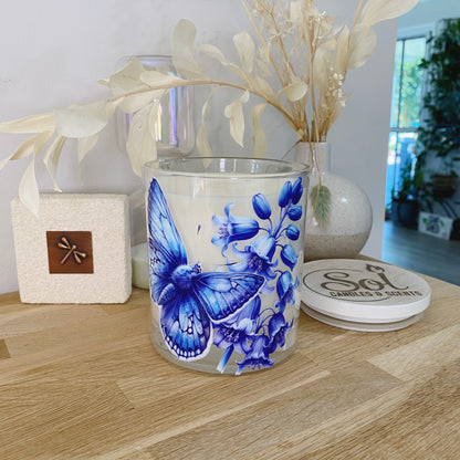 Butterfly Blue Xlarge Candle