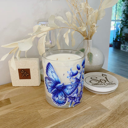 Butterfly Blue Xlarge Candle