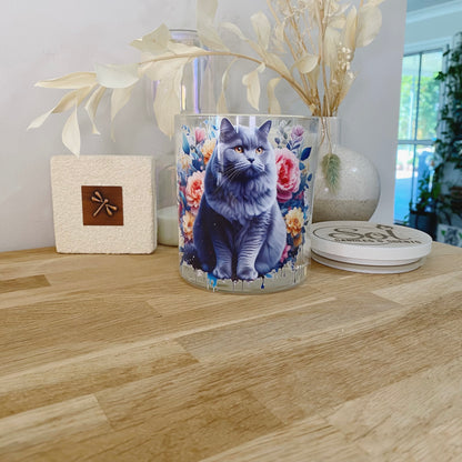 Cat Chartreux Blue Xlarge Candle